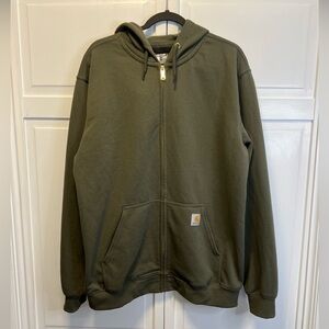 Carhartt Loose Fit Midweight Full-Zip Sweatshirt Size Men’s Large Color Green